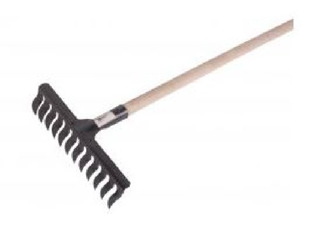 Грабли П-1-12-1500 с повернутым зубом с чернем 